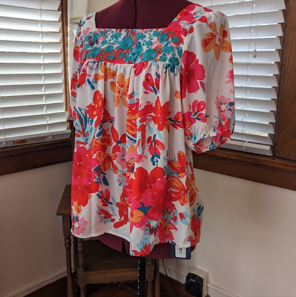 Beautiful floral blouse